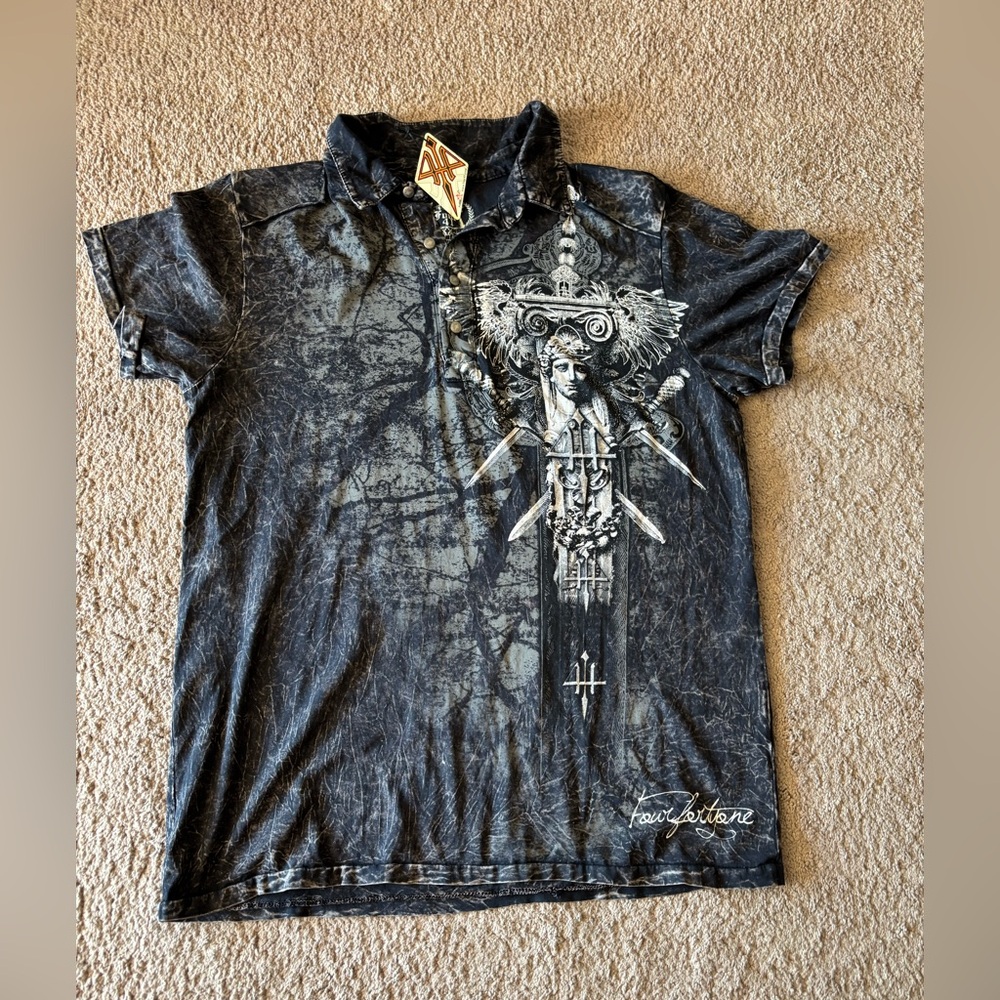 New Men’s Four 41 Short Sleeve Shirt